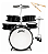 Bateria Infantil Bumbo 14" Madeira E Pele Leitosa Preta - Imagem 4