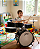 Bateria Infantil Bumbo 14" Madeira E Pele Leitosa Preta - Imagem 3