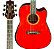 Violão Folk Eletroacústico Waldman DCEX1841 Cut Aço Vermelho - Imagem 4