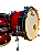 Shell Pack Bateria Pearl Decade Maple 22 Deep Red Burst - Imagem 6