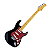 Guitarra Stratocaster Tagima TG-530 Preta Escudo Tortoise - Imagem 7