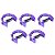 Pandeiro Meia Lua Liverpool Roxo Profissional 5 Uni PML001 - Imagem 1