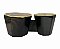 Bongo De Praia Oitavado Real Line Percussão Preto RL10P - Imagem 7