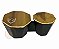 Bongo De Praia Oitavado Real Line Percussão Preto RL10P - Imagem 5