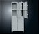 Armário Roupeiro de Aço Vestiário Guarda Volumes 8 Portas Pequenas Pitão FT GRP-4/8 198x40x62,5cm    **Produto Novo** - Imagem 3