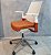 Cadeira de Escritório My Chair Usada Assento Braços e Encosto c/ Regulagens Laranja - Imagem 6