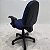 Cadeira de Escritório Diretor Sky Usada c/ Regulagem BackSystem Cor Azul - Imagem 4