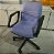 Cadeira de Escritório Usada Giroflex Concha Giratória Azul Clara Elevação de Altura do Assento - Imagem 3