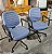 Cadeira Interlocutor Diretor Usada Braço Corsa Tecido Azul Claro Gomada * Sem Regulagens * - Imagem 1