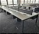 Estação de Trabalho Usada Ilha c/ 10 Posições c/ Gaveteiro/Cx elétrica e Divisor Central (5,50m x 1,20m) - Imagem 2