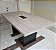 Mesa de Reunião Usada 1,60m x 0,90m Tampo Amadeirado c/ Caixa Elétrica - Imagem 6