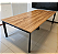 Mesa de Reunião Base em Aço Tampo 25mm 2,70 x 1,20m Amadeirado c/ Caixa Elétrica - Imagem 1