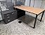 Mesa de Escritório Presidente 1,60 x 1,70m c/ Armário Anexo 3 Gavetas + 1 Porta + Prateleira Mesa a Direita *SEMINOVO* - Imagem 2