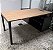Mesa de Escritório Presidente 1,60 x 1,70m c/ Armário Anexo 3 Gavetas + 1 Porta + Prateleira Mesa a Direita *SEMINOVO* - Imagem 5