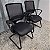 KIT c/ 2 Und. Cadeira UNI All Black Base Fixa - Usadas Seminovas *Impecável* - Imagem 5