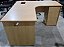 Mesa Escritório em Delta Tipo L c/  Gaveteiro 140x140cms *SEM Cx Elétrica* - Imagem 1