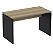 Mesa de Escritório Tampo 25mm 1,20x0,60m Pé Painel M1200P25PP NL/PR * Produto Novo* - Imagem 1