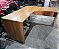 Mesa de Escritório em L Usada 160x140cm Tampo 25mm Amadeirado * c/ Avaria* - Imagem 2
