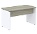 Mesa de Escritório Tampo 25mm 1,20x0,60m Pé Painel M1200P25PP NC/BR *Produto Novo* - Imagem 1