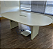 Mesa de Reunião  Usada Oblonga 2,20x1,20 c/ Caixa Elétrica - Cor Ovo - Imagem 5