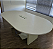 Mesa de Reunião  Usada Oblonga 2,20x1,20 c/ Caixa Elétrica - Cor Ovo - Imagem 4