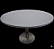 Mesa de Reunião Redonda Tampo 25mm Novo Diâmetro 1,10m Cor Grafite Base Usada em Aço Inox c/ Contrapeso *Super estável* - Imagem 2