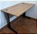Mesa de Escritório Usada Seminova Tampo 1,20m x 0,70m x 25mm Pés em Aço - Imagem 1