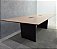 Mesa de Reunião Usada 8 Lugares 2,40m x 1,20m Tampo 25mm Amadeirado c/ 2 PowerBox em Aço - Imagem 3