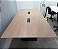 Mesa de Reunião Usada 8 Lugares 2,40m x 1,20m Tampo 25mm Amadeirado c/ 2 PowerBox em Aço - Imagem 5