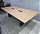 Mesa de Reunião Usada 8 Lugares 2,40m x 1,20m Tampo 25mm Amadeirado c/ 2 PowerBox em Aço - Imagem 7