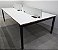 Estação de Trabalho Usada 4 Posições Staff Corporativa 2,40m x 1,36m Base Aço e PowerBox c/ Tomadas *Promoção* - Imagem 1