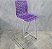 Banqueta Alta Usada Flexform Moiré Purple - Imagem 4