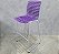 Banqueta Alta Usada Flexform Moiré Purple - Imagem 2