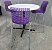 Conjunto Mesa Bistrô + 3 Banquetas Altas Flexform Moiré Purple (ROXA) *Usados Seminovos* - Imagem 5