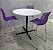 Conjunto Mesa Bistrô + 3 Banquetas Altas Flexform Moiré Purple (ROXA) *Usados Seminovos* - Imagem 1