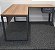 Mesa de Escritório c/ Mesa Complemento em L Tampo 25mm 1,34m x1,50m Pé em Aço c/ Gaveteiro*NV* - Imagem 3