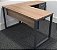 Mesa de Escritório c/ Mesa Complemento em L Tampo 25mm 1,34m x1,50m Pé em Aço c/ Gaveteiro*NV* - Imagem 1