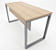 Mesa de Escritório Pé Quadro em Aço Tampo Amadeirado 25mm 1,34m x 0,60m M134/60 P25TUB NL/GR - Imagem 4