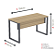 Mesa de Escritório Pé Quadro em Aço Tampo Amadeirado 25mm 1,34m x 0,60m M134/60 P25TUB NL/GR - Imagem 5