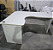 Mesa de Escritório em L Usada 1,20m x 1,60m Tampo 25mm Base Pé Painel - Imagem 3