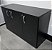 Armário Baixo Credenza 3 Portas 1,20m x 0,40m x 0,75m Preto - Imagem 1