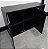 Armário Baixo Credenza 3 Portas 1,20m x 0,40m x 0,75m Preto - Imagem 7