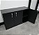 Armário Baixo Credenza 3 Portas 1,20m x 0,40m x 0,75m Preto - Imagem 8