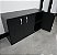Armário Baixo Credenza 3 Portas 1,20m x 0,40m x 0,75m Preto - Imagem 9