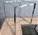 Base de Aço Quadrada para Mesa de Reunião 72x60x60cm (Alt/Larg/Prof) - Imagem 1