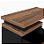 Gaveteiro Volante 3 Gavetas (2+1 pasta) c/ Tampo Mesa Complemento Nogal/Preto 900x450x735mm (Larg/Prof/Alt) - Imagem 9