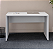 Mesa de Escritório Tampo MDP Cor Cinza Cristal Encabeçado 30mm Base Pé Painel 25mm CC - Imagem 3