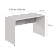 Mesa de Escritório Tampo MDP Cor Cinza Cristal Encabeçado 30mm Base Pé Painel 25mm CC - Imagem 2