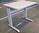 Mesa de Escritório Usada Tampo 25mm Cinza Cristal 0,80m x 0,60m Base em Aço - Imagem 5