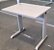 Mesa de Escritório Usada Tampo 25mm Cinza Cristal 0,80m x 0,60m Base em Aço - Imagem 1